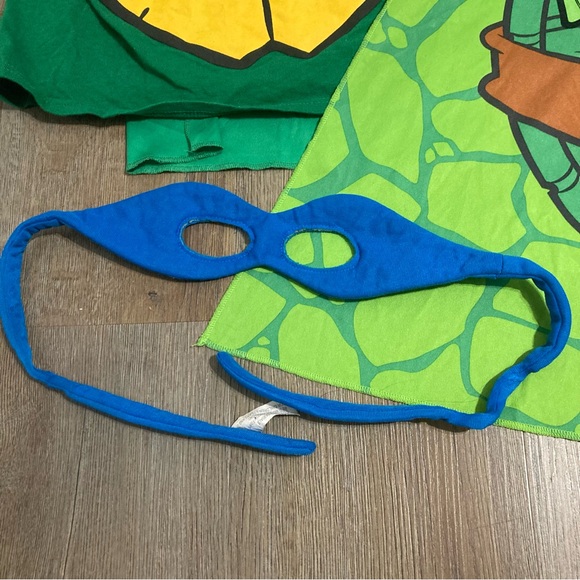 Sz 14/16 Leonardo Teenage Mutant Ninja Turtles Green Costume Set - Picture 9 of 10